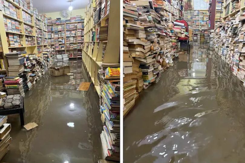 Bengaluru Bookstore Flooded: 5,000 Books Destroyed at The Bookworm on Church Street