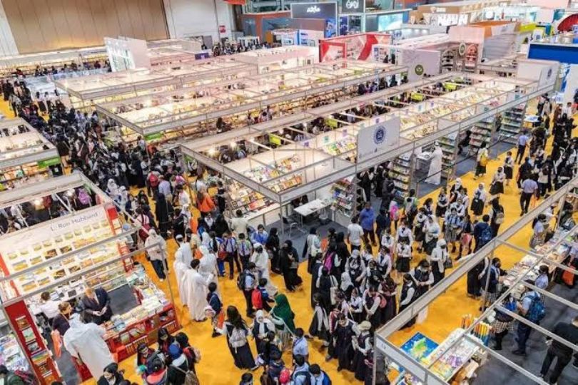 stalls at the Sharjah International Book Fair.