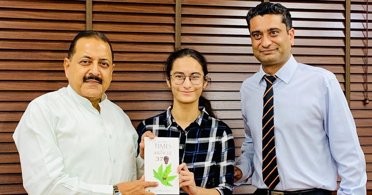 Jitendra Singh releases book on Article 370 written by 14-year-old girl