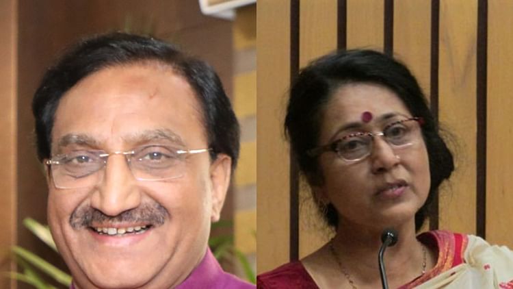 Sahitya Akademi in Hindi: HRD min Nishank figures in final list; winner Anamika’s book not there in Akademi